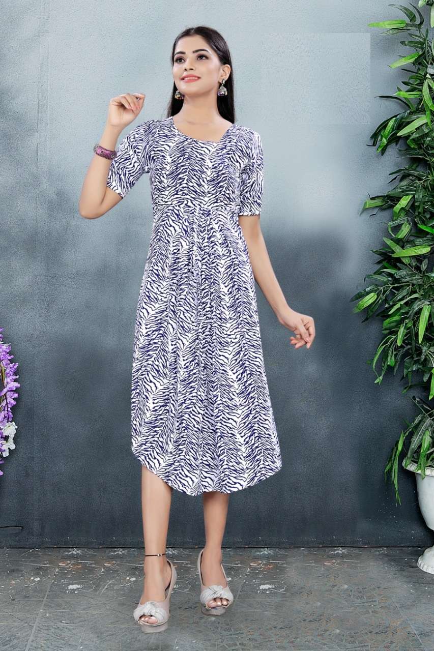 FEB R3G BY KAAMIRI 2101-2102 SERIES BEAUTIFUL STYLISH FANCY COLORFUL CASUAL WEAR & ETHNIC WEAR  CREPE PRINTED KURTIS AT WHOLESALE PRICE